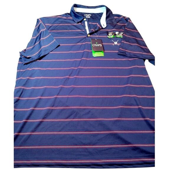 Chaps Golf Men's Midnight Blue Golf Polo Shirt - Size 2XL - NWT - Picture 1 of 6